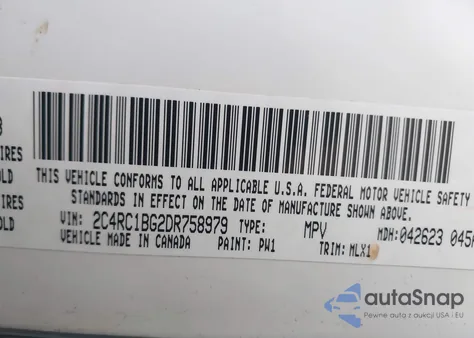 2013 Chrysler Town & Country Touring from USA, damaged, VIN 2C4RC1BG2DR758979